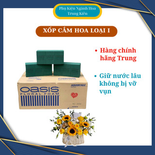   DAI KHÔNG BỞ  Xốp Cắm Hoa Tươi Màu Xanh Oasis Loại 1 Hàng Trung Xốp Hút Nước Nhanh Giữ Nước Lâu 
