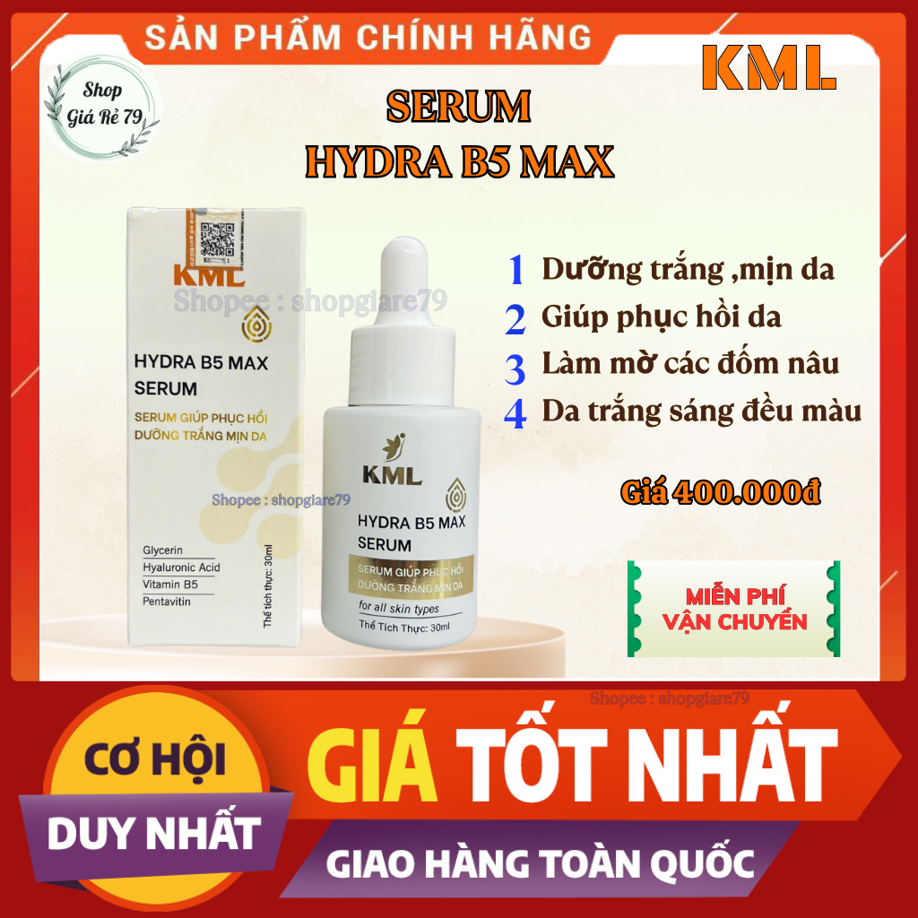 SERUM B5 DƯỠNG DA KML 30ml