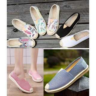 [SIÊU NHẸ ÊM] Giày Toms hoa văn, slip on nữ S079 đế dẻo năng động in hình độc đáo