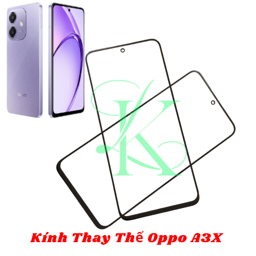 Kính ép trên màn hình dành cho Oppo A3X , kính ép dành cho oppo a3x