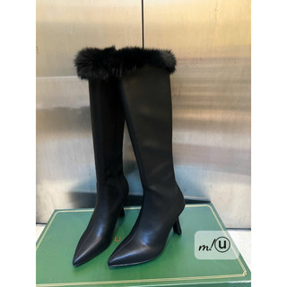 Boots cổ lông mũi nhọn sang chảnh đẹp mĩ miều