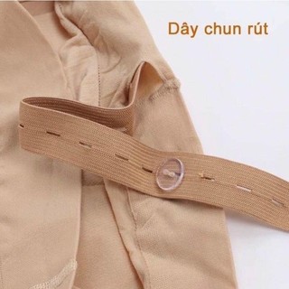 Quần tất bầu mỏng dai, mềm mịn có chun rút bụng loại liền bàn