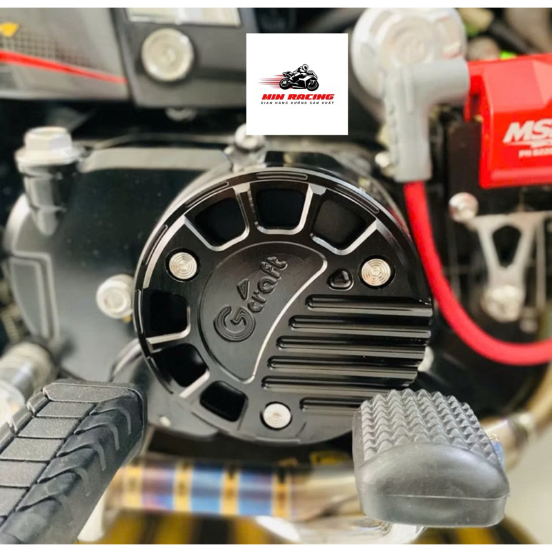 Nắp nồi xe Future mẫu 3D chữ Gcraft chất liệu nhôm CNC nguyên khối lắp như zin