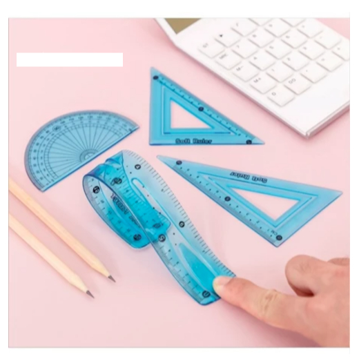 [GIÁ SỈ 9k/Bộ] Sỉ 20 Bộ eke DẺO 20cm