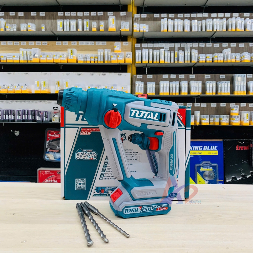 Máy khoan búa 2CN-16 pin 20V Total TRHLI20168 (không kèm pin sạc)