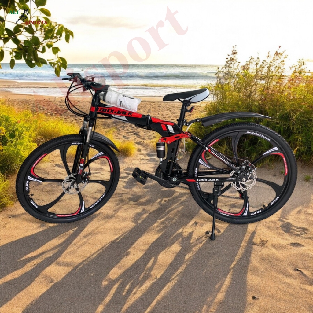 xe đạp gấp gọn lauxjack, xe đạp thể thao người lớn, xe đạp địa hình 26inh, 21 tốc độ