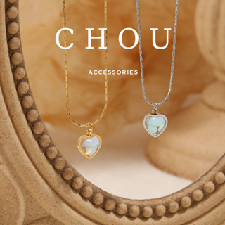 Dây Chuyền Titan, Vòng Cổ Titan Trái Tim Mặt Trăng | CHOU ACCESSORIES |