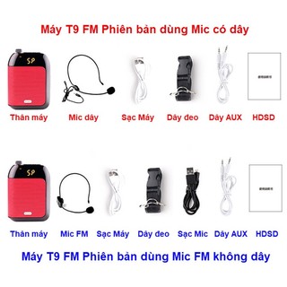 Loa trợ giảng không dây T9 FM