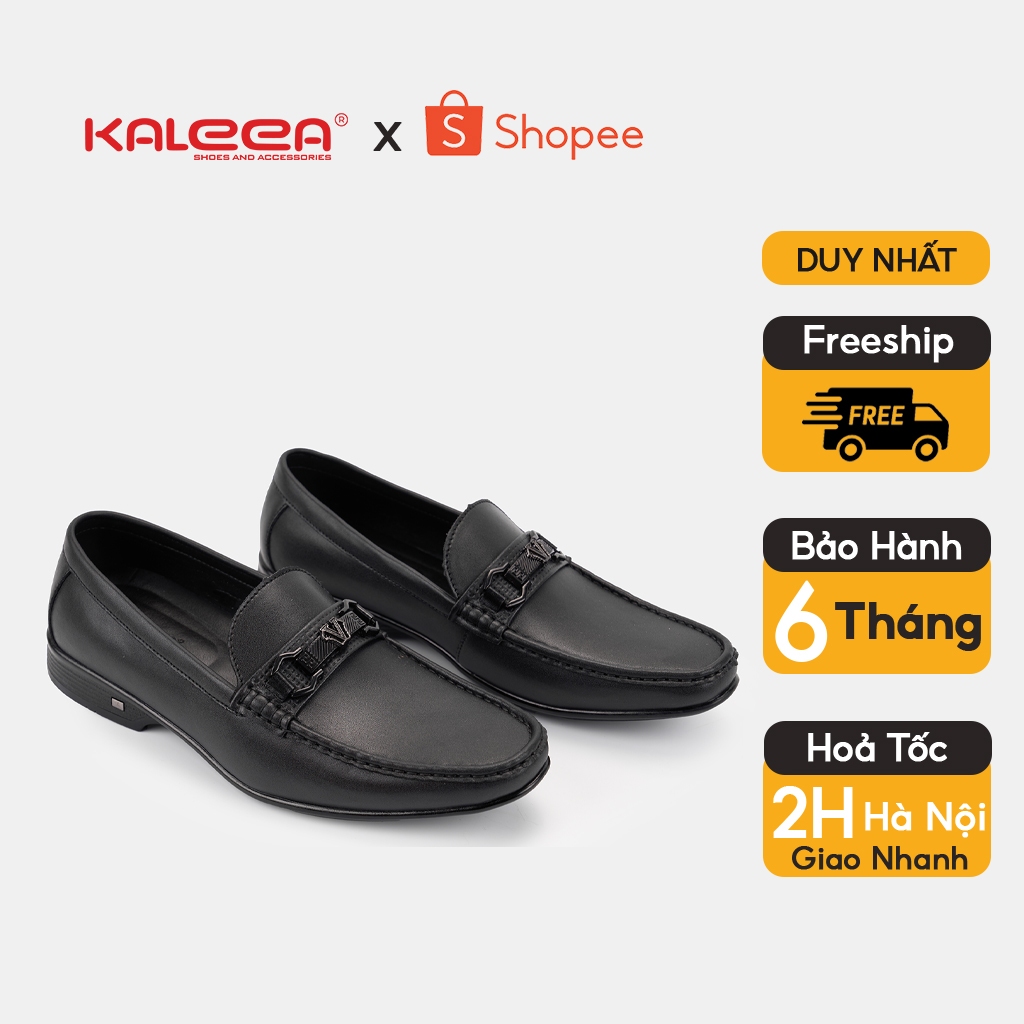 [𝐇𝐨𝐚̉ 𝐭𝐨̂́𝐜 𝐇𝐍] Giày Lười Nam Thiết Kế Sang Trọng Chất Liệu Da Cao Cấp - Kaleea IS93