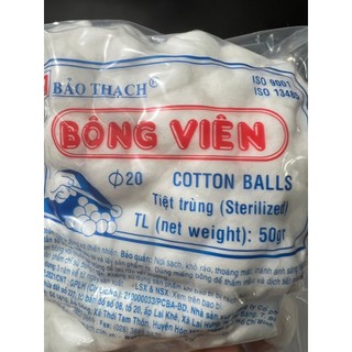 bông viên y tế/ gòn viên y tế 50gr tiệt trùng