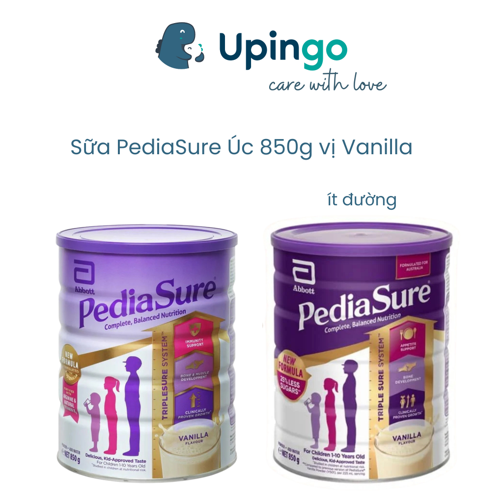 [Date 9/2027] Sữa PediaSure Úc nắp tím 850g cho bé từ 1 - 10 tuổi