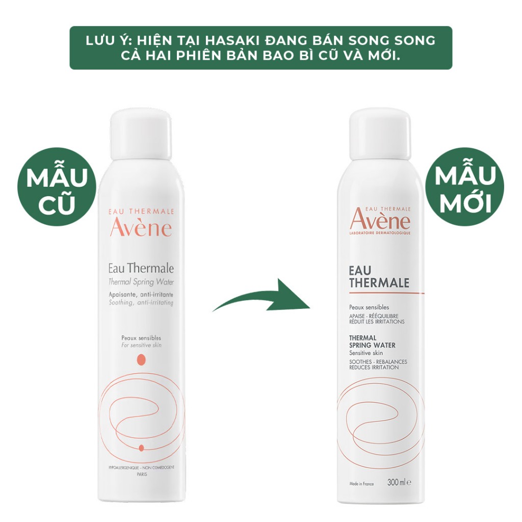 Xịt Khoáng Avène Cấp Nước, Làm Dịu & Giảm Kích Ứng Thermal Spring Water Hasaki Sản Phẩm Chính Hãng