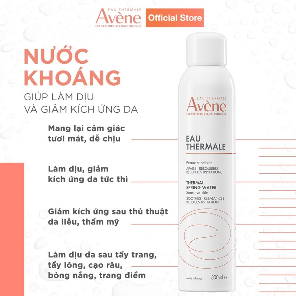 Xịt Khoáng Avène Cấp Nước, Làm Dịu & Giảm Kích Ứng Thermal Spring Water Hasaki Sản Phẩm Chính Hãng