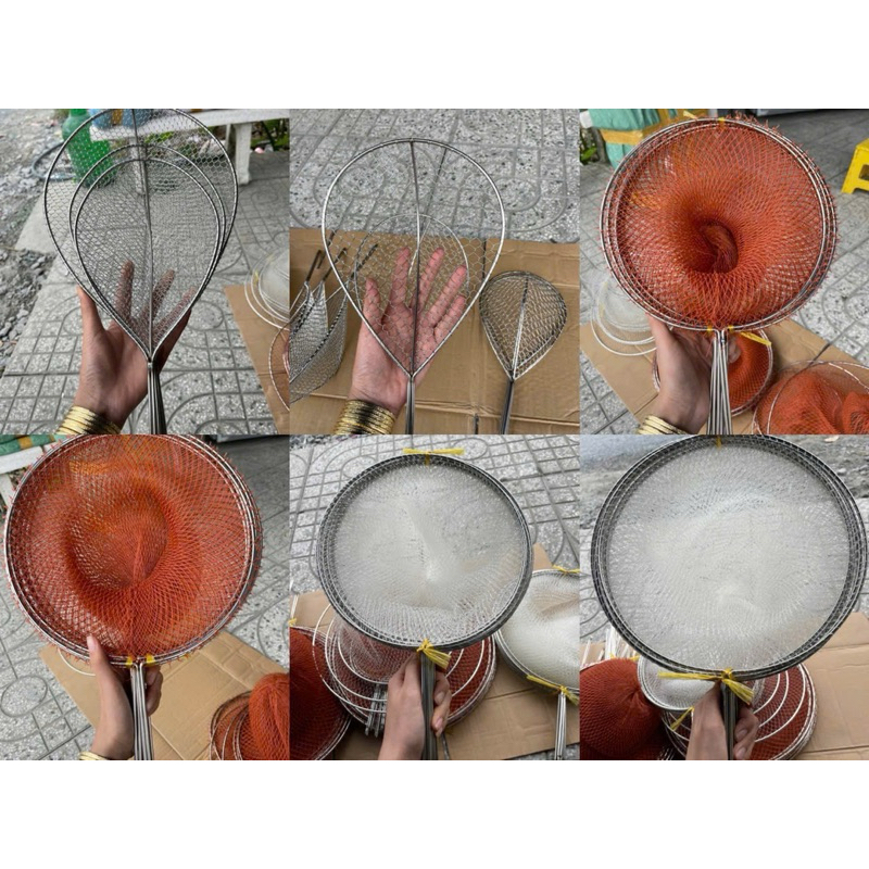 1 vợt vớt cá ixon 304 đánh bắt cá đủ kích cỡ đủ mẫu