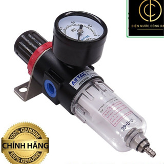  Bộ lọc đơn cốc lọc đơn  hơi khí nén AirTac AFR2000 KÈM VAN ĐIỀU CHỈNH ÁP SUẤT VÀ ĐỒNG HỒ    2 đầu ren 13MM  GIÁ SỈ 