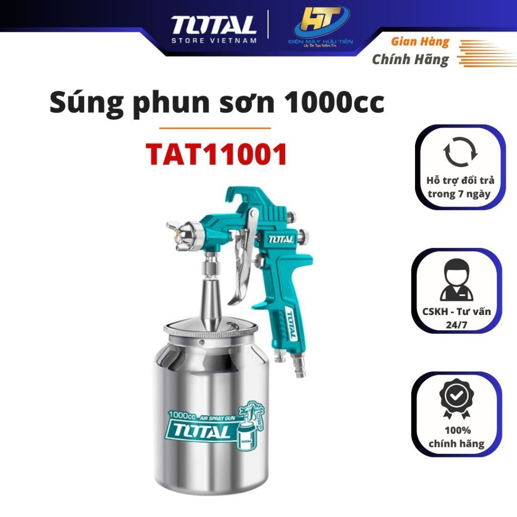 Vòi phun sơn TOTAL 1000cc TAT11001