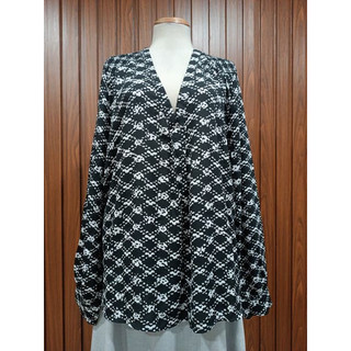 LUMIÈRE thanh lý - Áo sơ mi họa tiết bymo - Size L