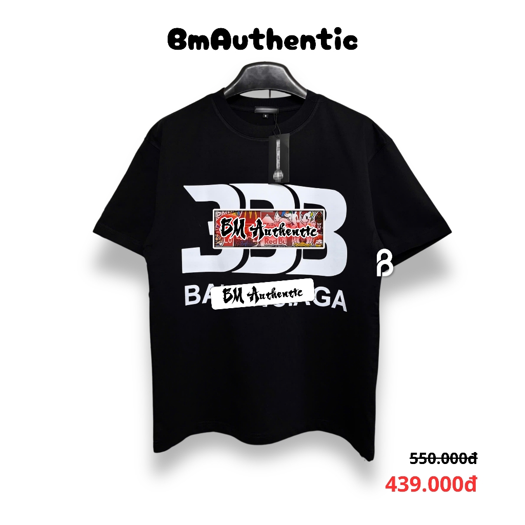 [HIGH QUALITY] Áo Thun 3BB Logo Tee Cotton Cao Cấp Form Rộng - BM Authentic