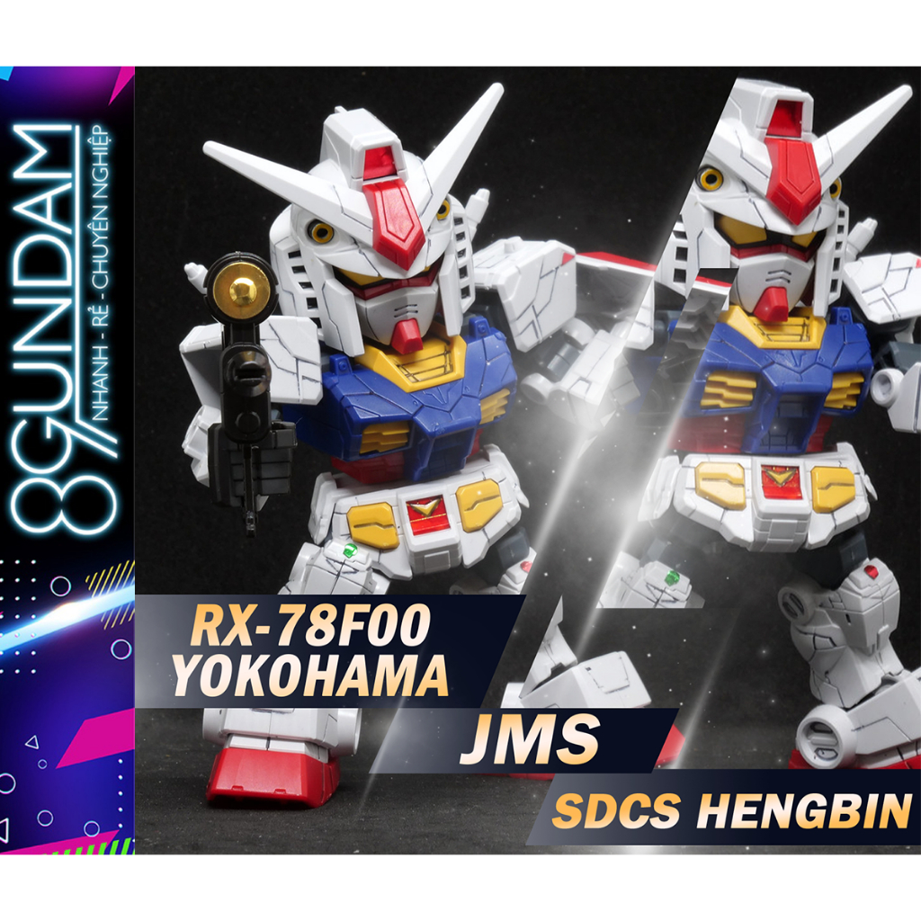 [CÓ SẴN] Mô Hình Lắp Ráp SD CS RX-78F00 Rx-78-2 Yokohama Fighter JMS