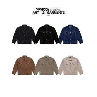 DENIM JACKET - Áo khoác denim xanh chỉ trắng Whose Studio