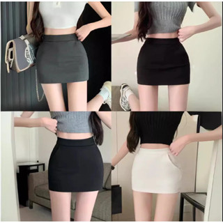  Chân váy ngắn chữ A dáng ôm   có lót quần  chất umi co giãn mềm mại tôn dáng M20 - PQM STORE 