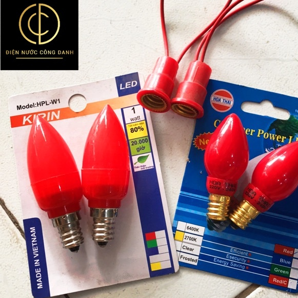 combo 2 bóng ớt led + 2 chuôi