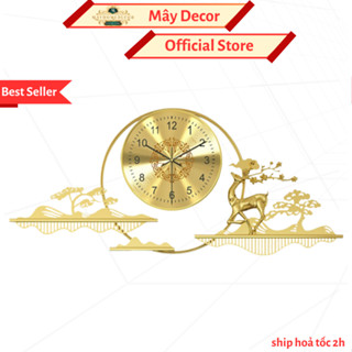 Đồng hồ treo tường trang trí HƯƠU TÀI LỘC hãng Mây Decor, Lianzhang mã 293