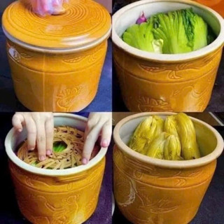 Vại Sành Muối Dưa Cà - Hũ Đựng Gạo, Mầu Da Lươn 3L Đến 25L,Gốm Sứ Bát Tràng
