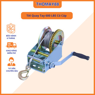 [Sterling] Tời Quay Tay Tự Hãm 600LBS  - Chịu Tải Trọng Kéo Cao, Nâng Hạ Hàng Hóa & Vật Nặng