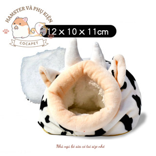 Nhà ngủ tai bò sữa cho hamster, sóc, nhím (size to và nhỏ)