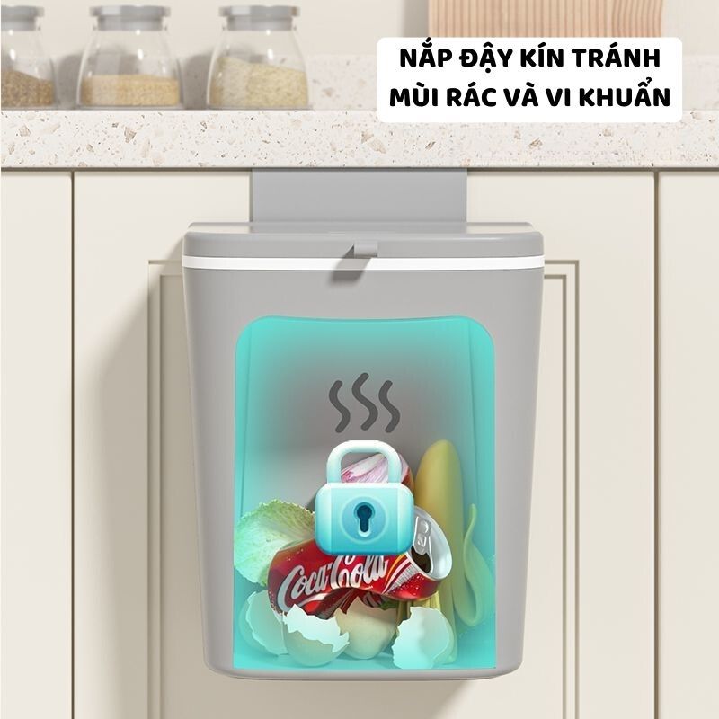 Thùng Rác Treo Tủ ENODA HOME,Gắn Tường,Thùng Rác Nắp Lật Thông Minh Tiện Dụng TR033 | BigBuy360 - bigbuy360.vn