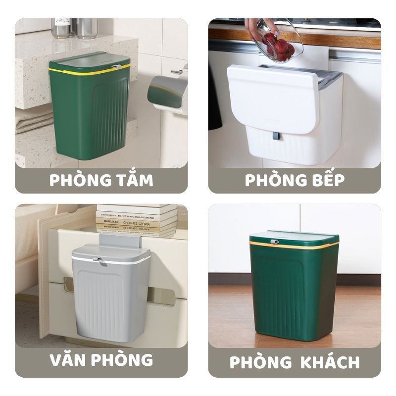 Thùng Rác Treo Tủ ENODA HOME,Gắn Tường,Thùng Rác Nắp Lật Thông Minh Tiện Dụng TR033 | BigBuy360 - bigbuy360.vn
