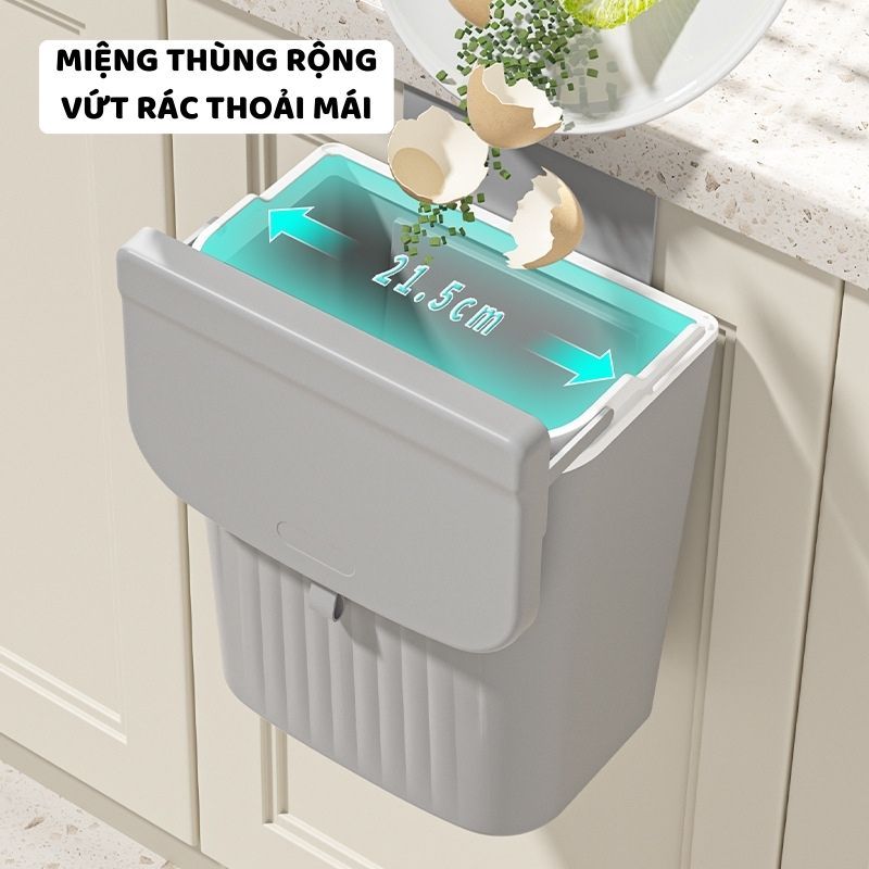 Thùng Rác Treo Tủ ENODA HOME,Gắn Tường,Thùng Rác Nắp Lật Thông Minh Tiện Dụng TR033 | BigBuy360 - bigbuy360.vn
