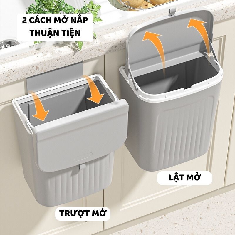 Thùng Rác Treo Tủ ENODA HOME,Gắn Tường,Thùng Rác Nắp Lật Thông Minh Tiện Dụng TR033 | BigBuy360 - bigbuy360.vn