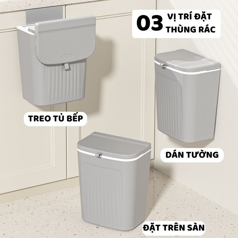 Thùng Rác Treo Tủ ENODA HOME,Gắn Tường,Thùng Rác Nắp Lật Thông Minh Tiện Dụng TR033 | BigBuy360 - bigbuy360.vn