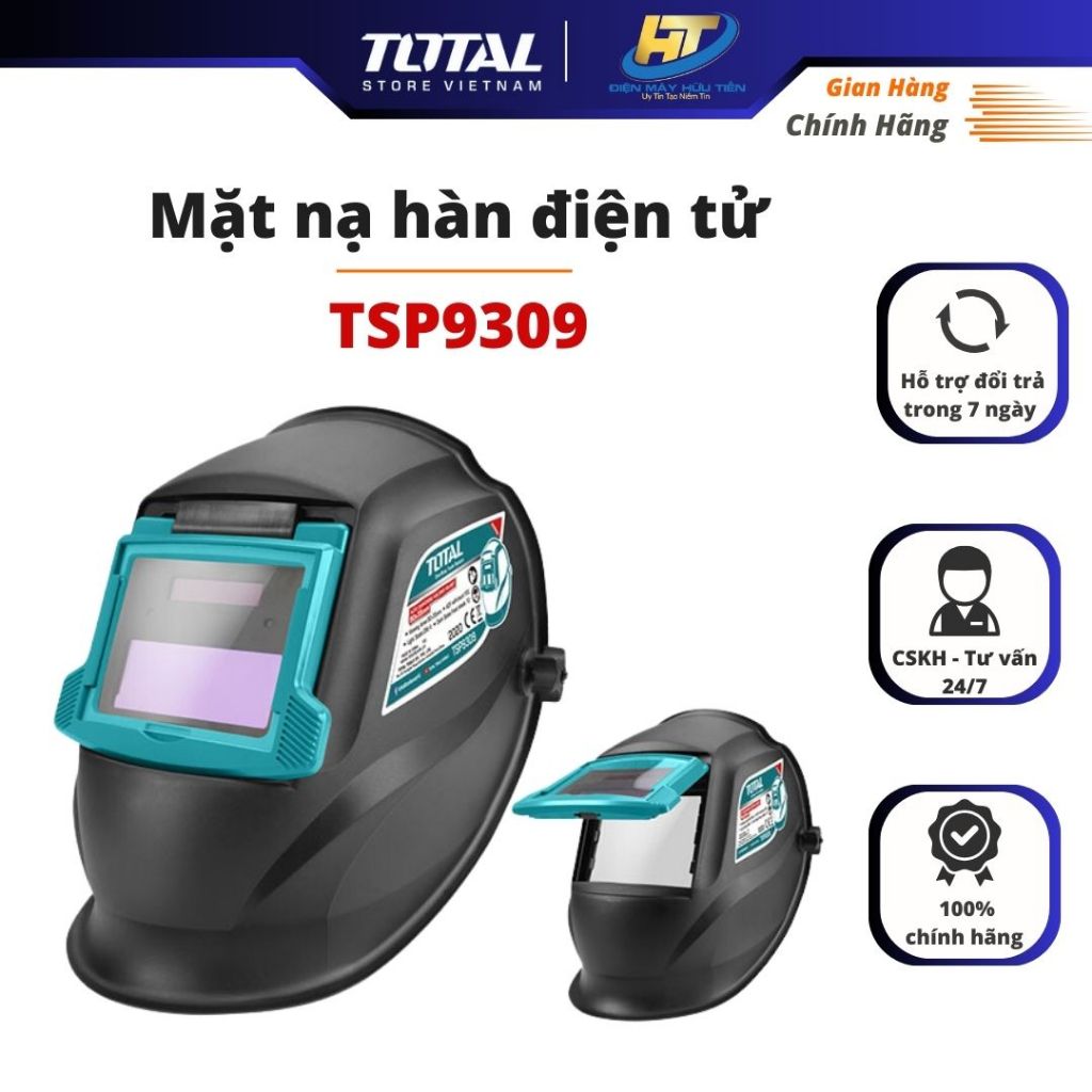 Mặt nạ hàn điện tử TOTAL, mặt nạ hàn tự động TSP9309