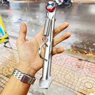  Chân Chống Nghiêng Inox 304 Kèm Lò Xo Và Ốc Chống  Tặng Kèm Lông Đền  Lắp Cho Các Dòng Xe 