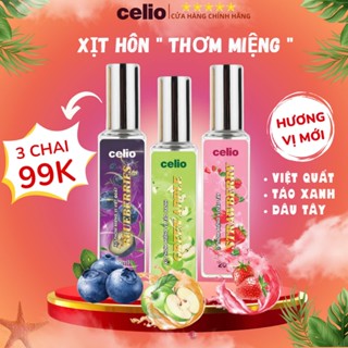 Xịt thơm miệng Kissing Spray CELIO chính hãng Cty ZEEMAN xịt hôn vị Đào, bạc hà, Vị dưa hấu trái cây mới lạ 20ml