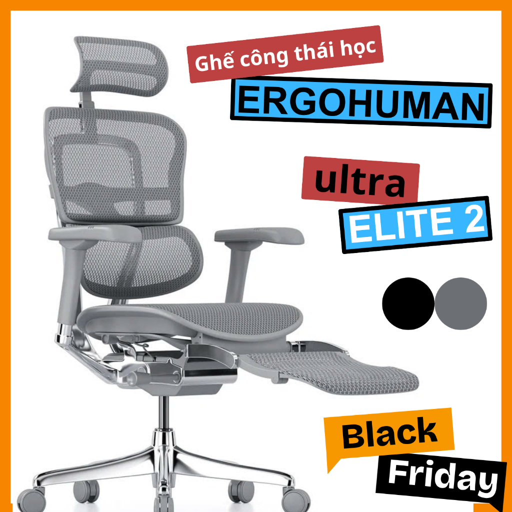 Hỏa Tốc - Ghế Công thái Học Cao Cấp Ergohuman Ultra Và Elite 2 Chính Hãng Bảo Hành 5 Năm | BigBuy360 - bigbuy360.vn