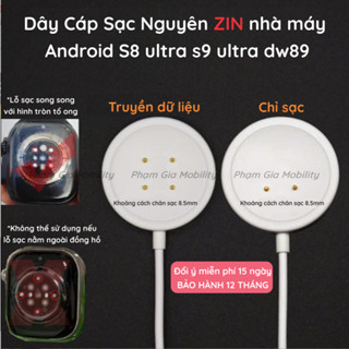 [Bảo hành 12th] Dây cáp sạc đồng hồ Smart Watch S8 S9 Ultra DW89 CDS9 CD99 DW88 GS29 đồng hồ thông minh Android