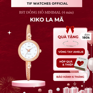 Đồng Hồ Vòng Tay Nữ Mặt Nhỏ KIKO Lấp Lánh Tif Watches Kháng Nước Phong Cách Sang Chảnh