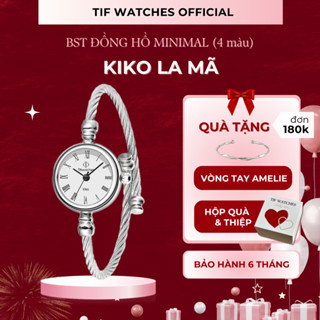 Đồng hồ vòng tay nữ KIKO Tif Watches kim loại thiết kế thanh lịch làm quà tặng kiểu dáng độc lạ size 22mm