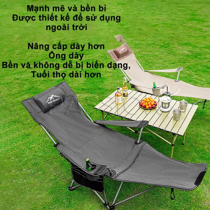 Ghế thư giãn gấp gọn đa năng vải lưới thoáng khí, Ghế xếp thư giãn gấp gọn đa năng chịu tại 200kg khung hợp kim cao cấp | BigBuy360 - bigbuy360.vn