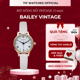 Đồng Hồ Nữ Đeo Tay BAILEY Tif Watches Dây Da Thời Trang Cao Cấp