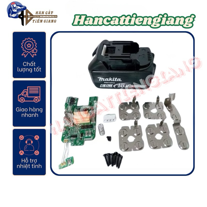 Vỏ mạch pin Makita 18V 5S - 2P nhận sạc zin
