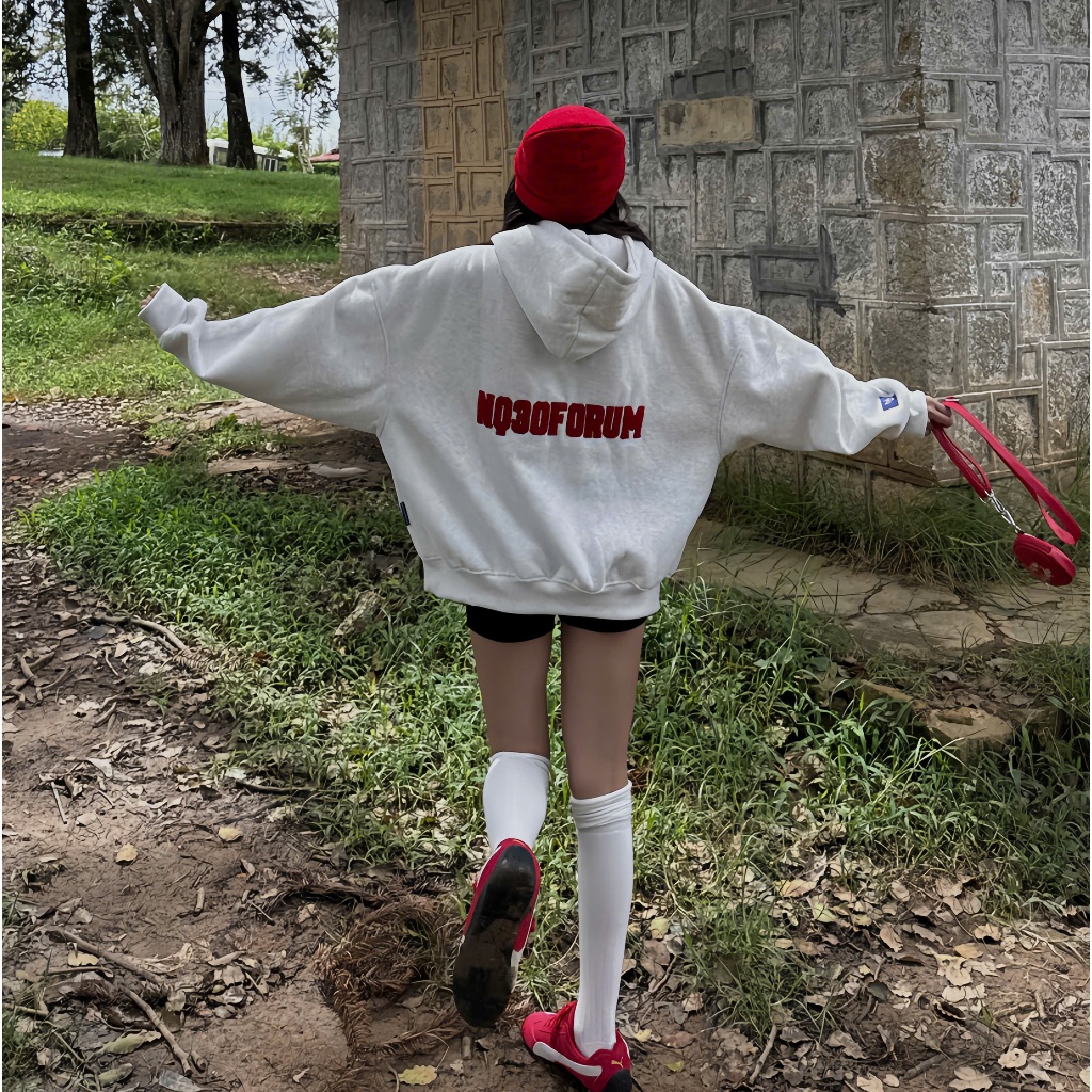 Áo Khoác Hoodie Zip Nỉ Cotton Thêu Xù NQ30 MISO  Form Boxy Nam Nữ Unisex | BigBuy360 - bigbuy360.vn
