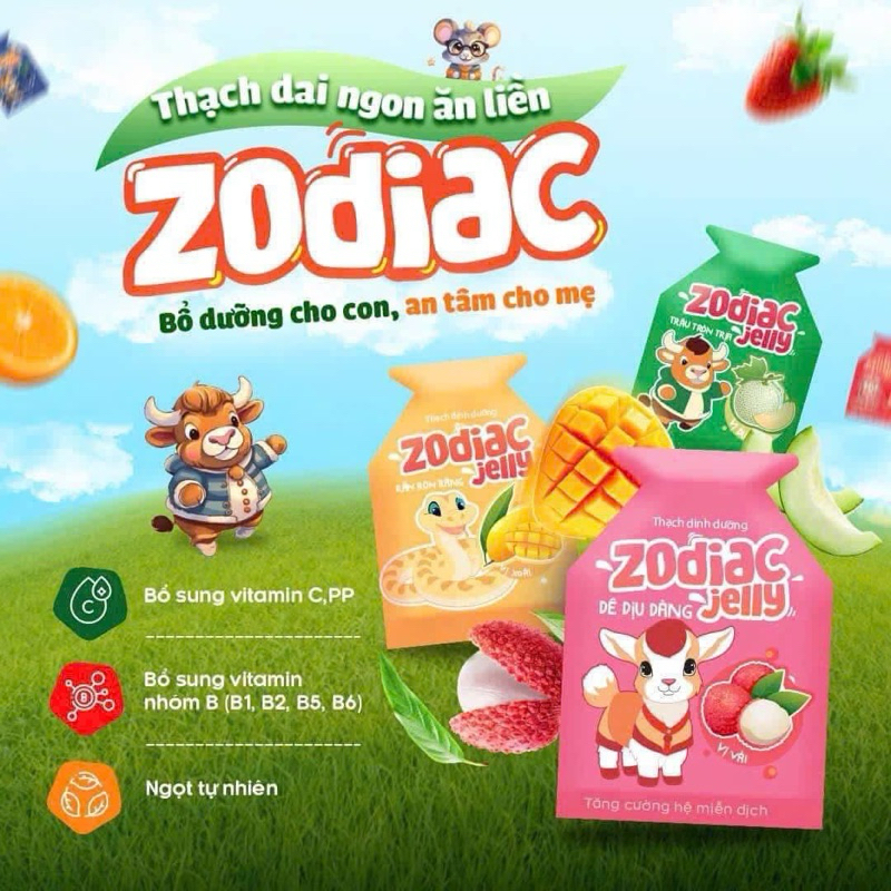 Thạch dinh dưỡng 12 con giáp zodiac