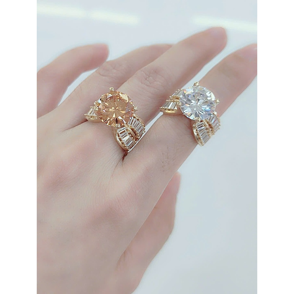 Nhẫn nữ hồ lô đồng đỏ không xi