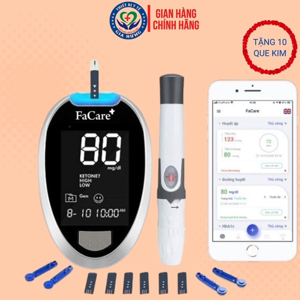 Máy đo đường huyết Facare FC-G168 (TD-4277) - Hàng chính hãng
