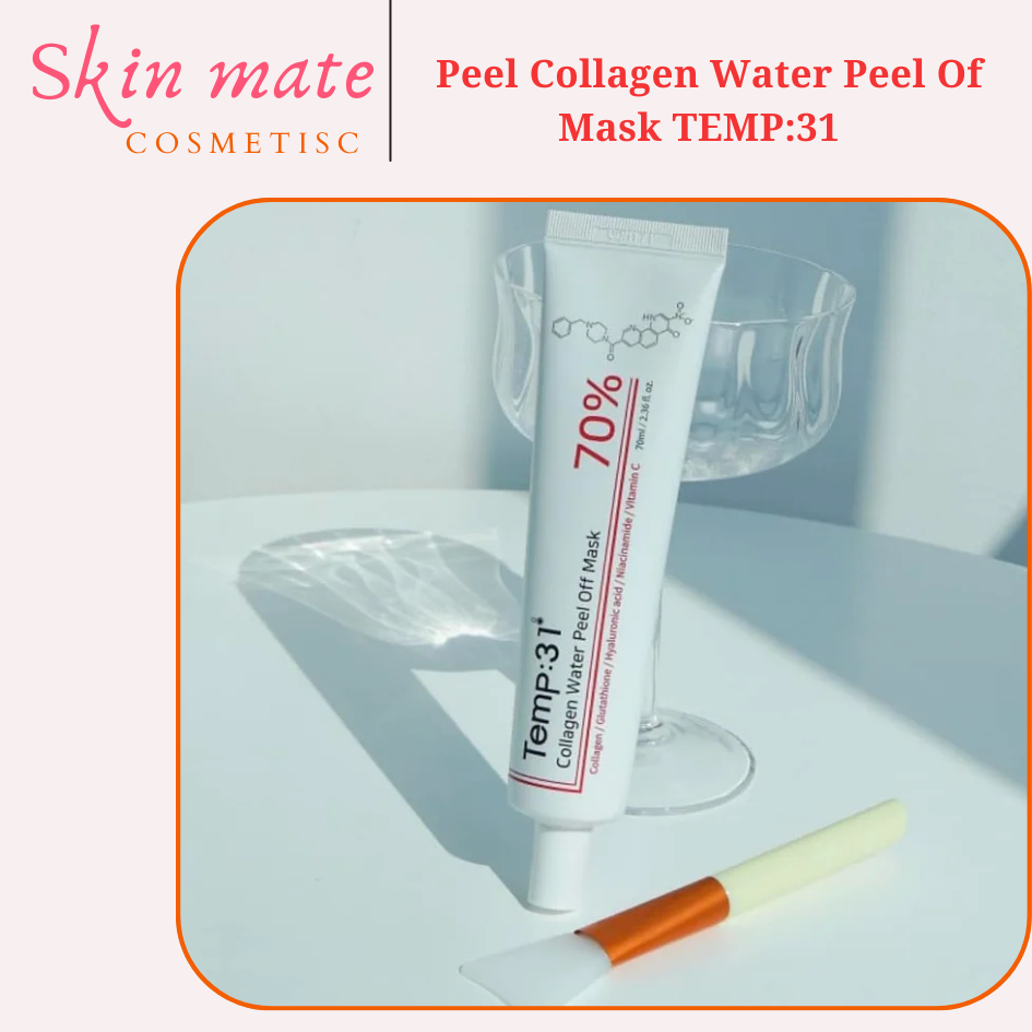 [Tặng chổi peel] Peel Collagen Water Peel Of Mask TEMP:31 chứa 70% COLLAGEN THỦY PHÂN